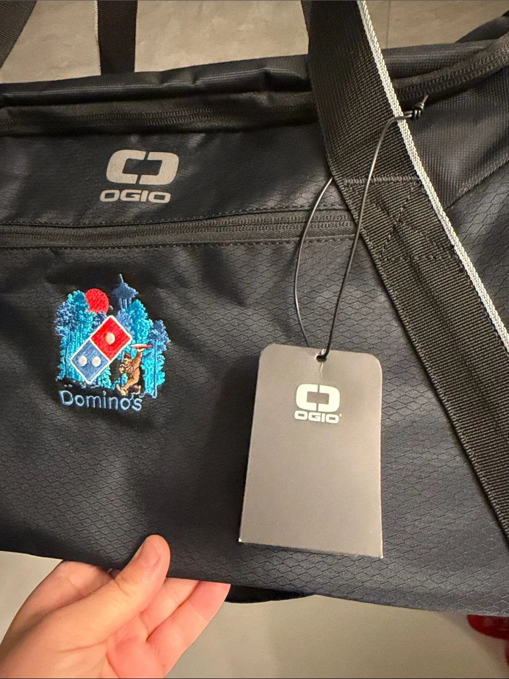 OGIO Black Duffel with Domino's PNW Embroidered Crest